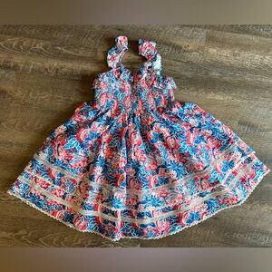 *NEW* Cheeky Plum Girls Ura Dress Patriotic Paisley Size 12Y